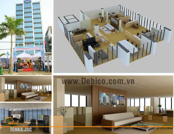 Dự án : Thiết kế và thi công nội thất văn phòng tập đoàn dầu khí Việt Nam